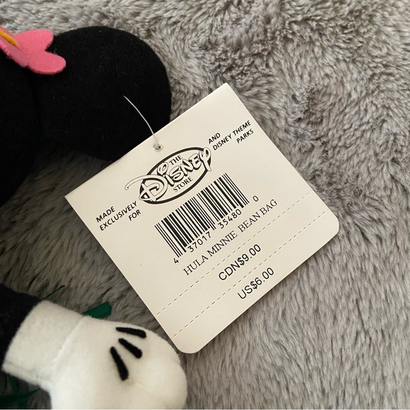NWT Vintage Disney Beanie Baby Hula Minnie - Picture 5 of 5